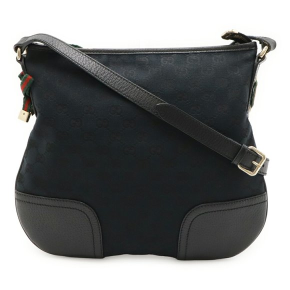 GUCCI Black Leather Shoulder Bag - Picture 1 of 10